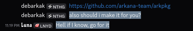 &ldquo;Hell if I know, go for it&rdquo;