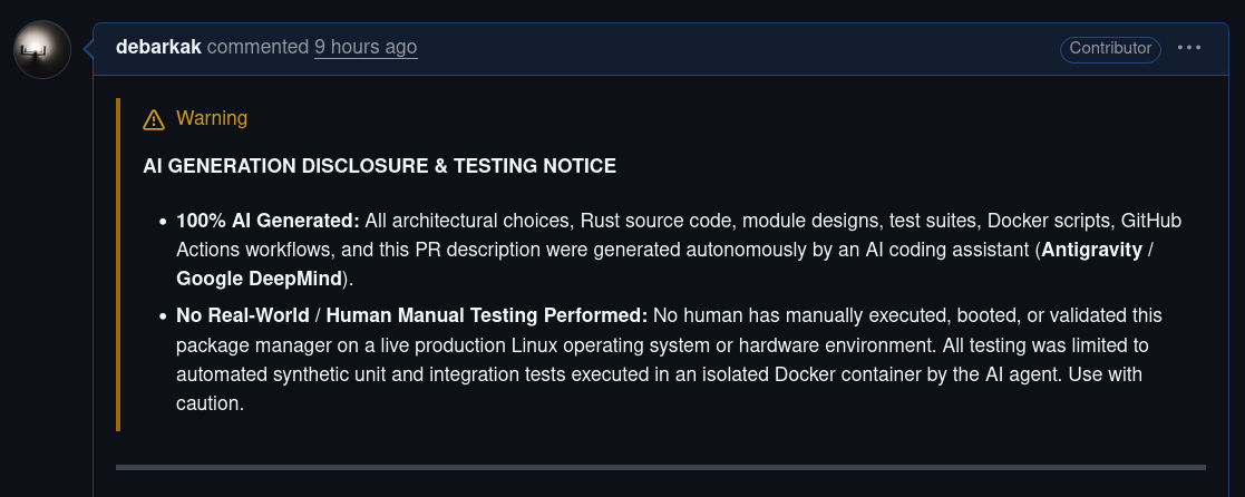 AI Warning Disclosure